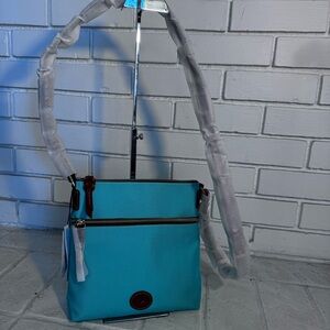 NWT Dooney & Bourke Nylon Crossbody with Leather Strap - Mint Color
